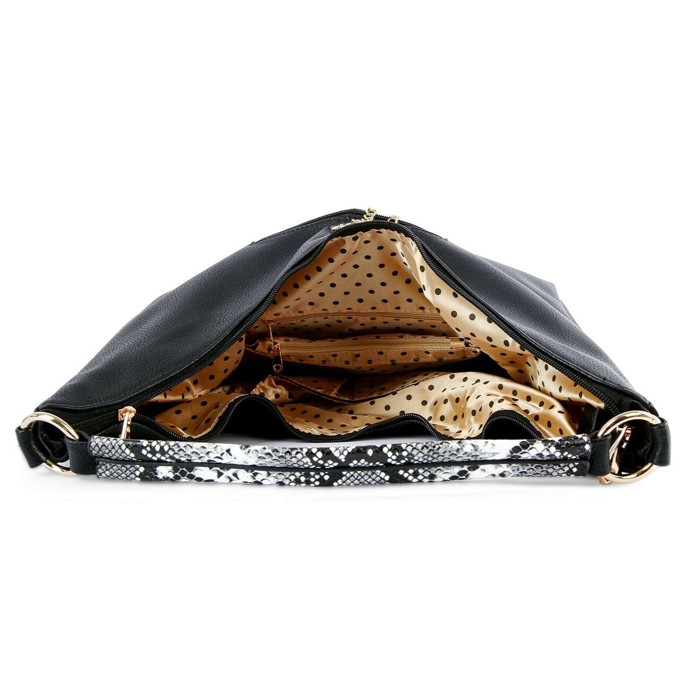 Tassel Accented Hobo Handbag