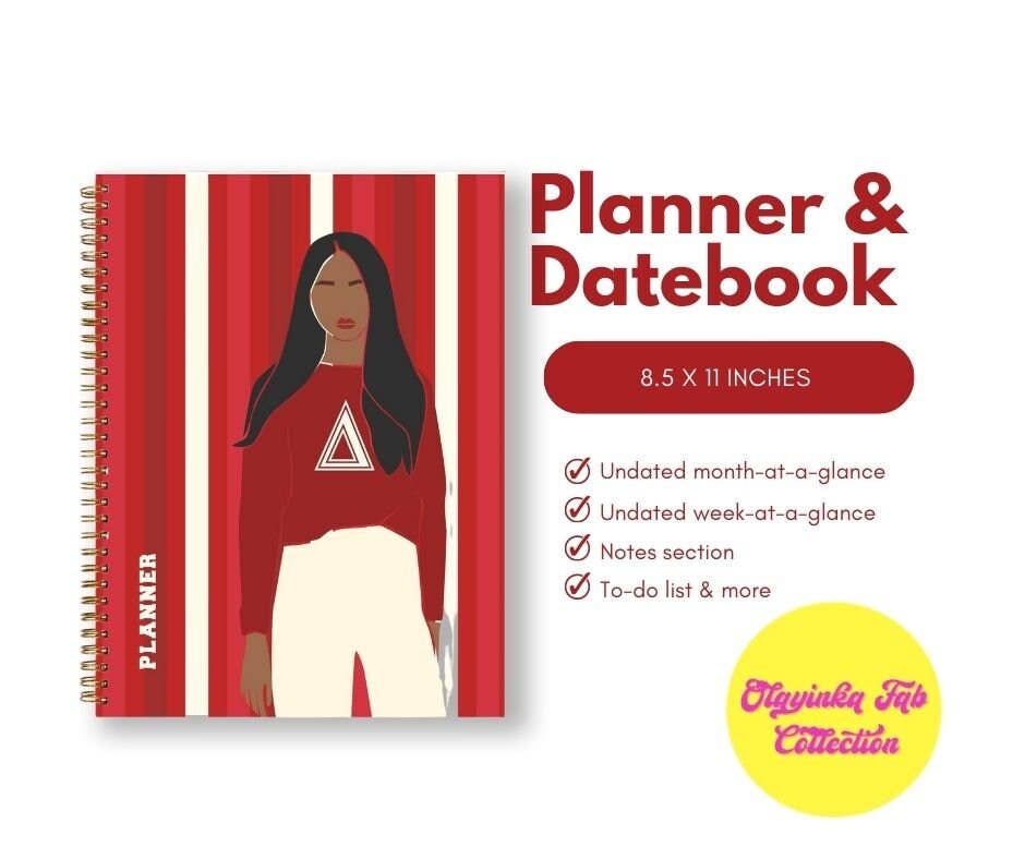 Delta Sigma Theta Sorority Inspired Planner DST 1913