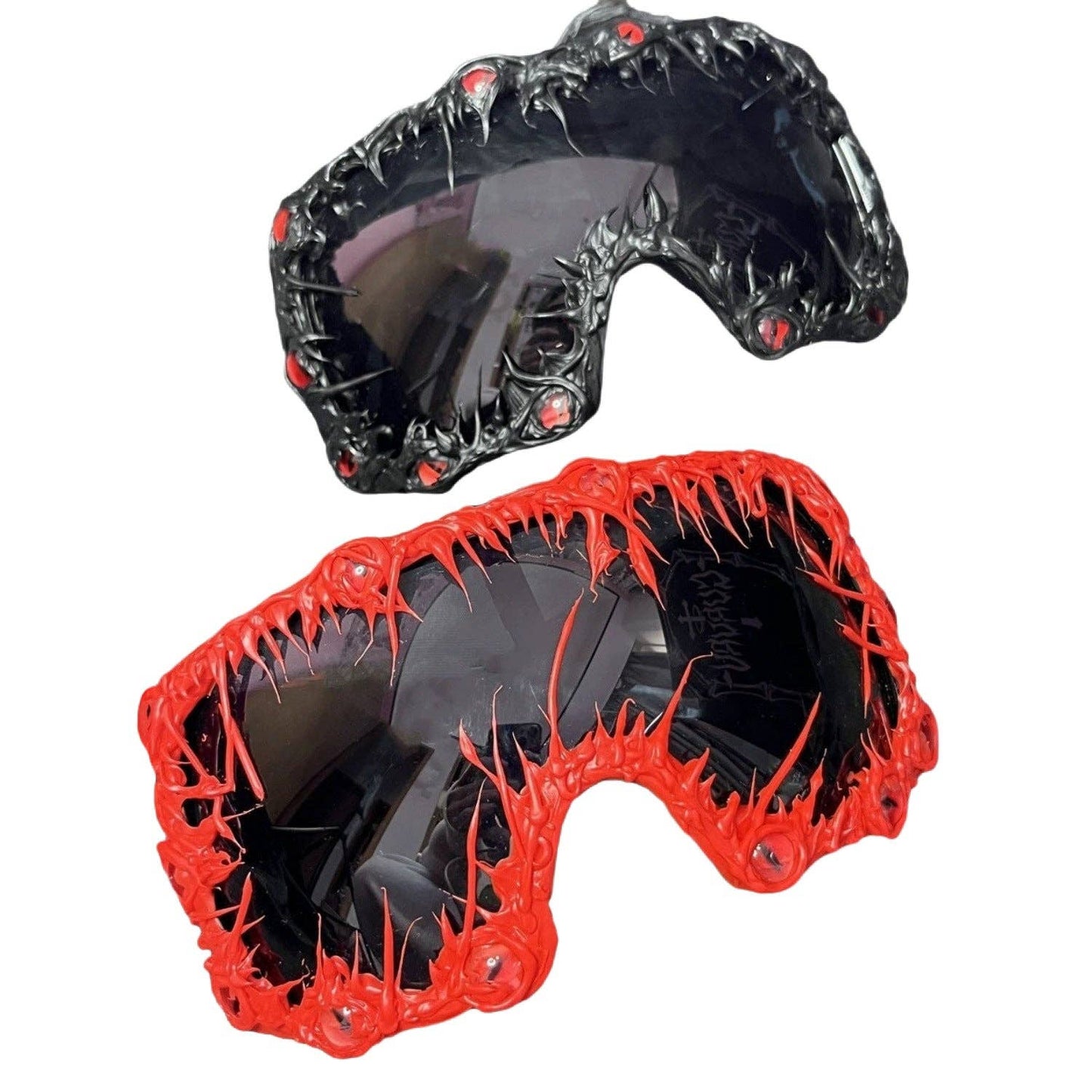Futuristic Large Frame Sunglasses with Gradient Lenses