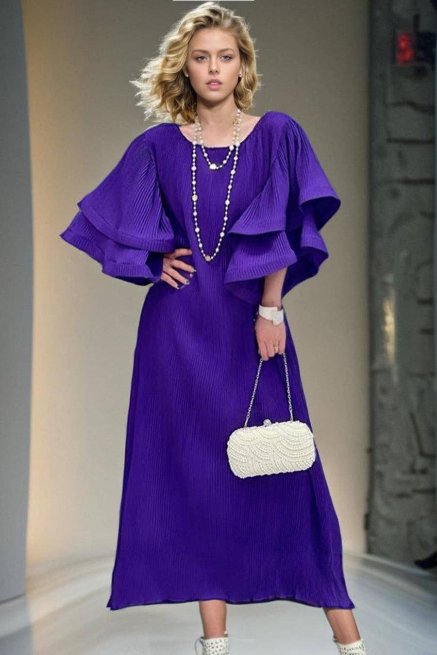 N by Mancy Purple VX1011 DRESS