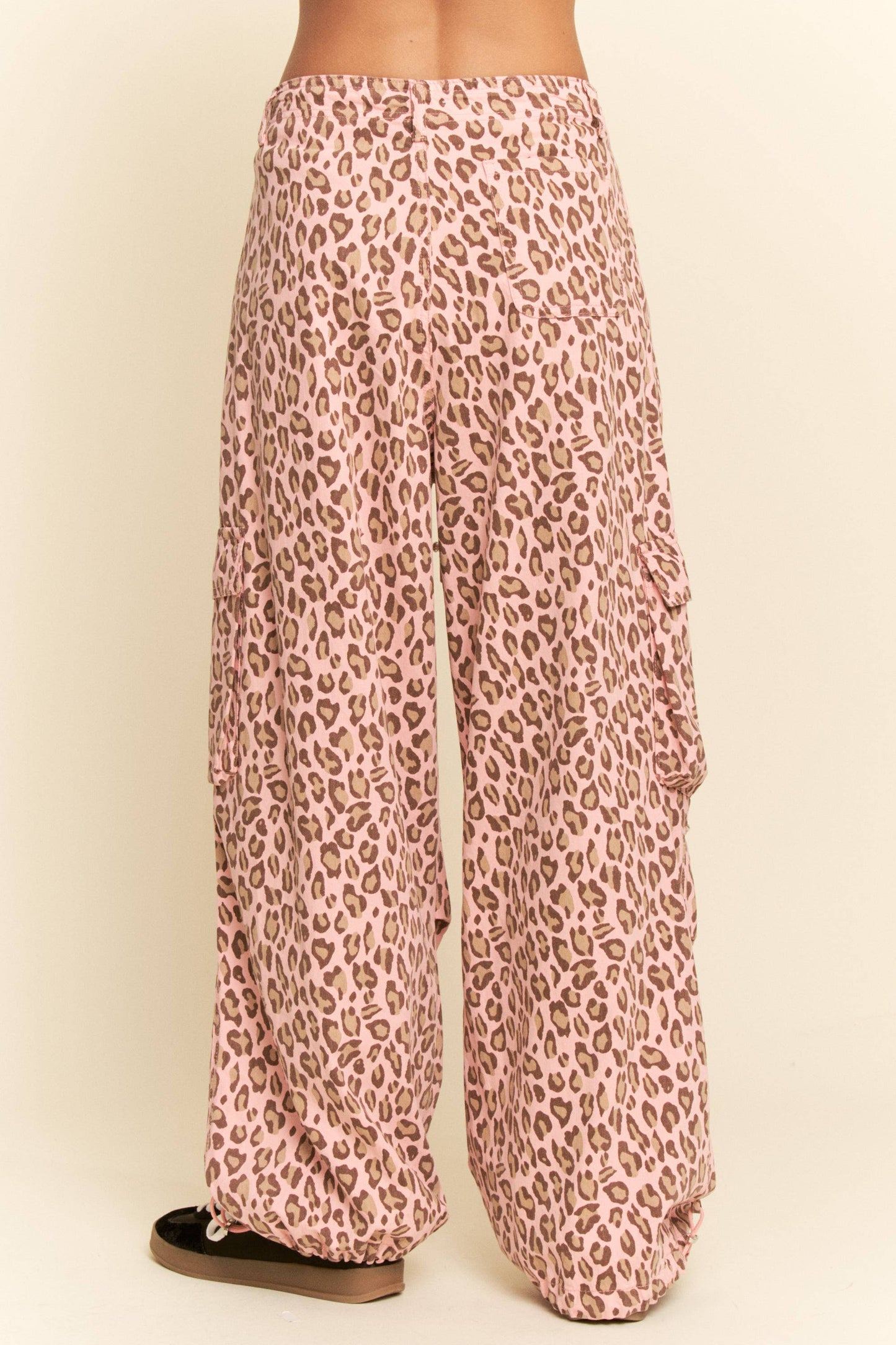 Animal WASHED LEOPARD DEIM ELASTIC JEAN PANTS