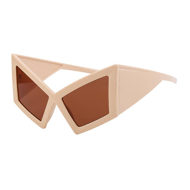 Trendy Oversized Cat Eye Sunglasses for Beach Parties