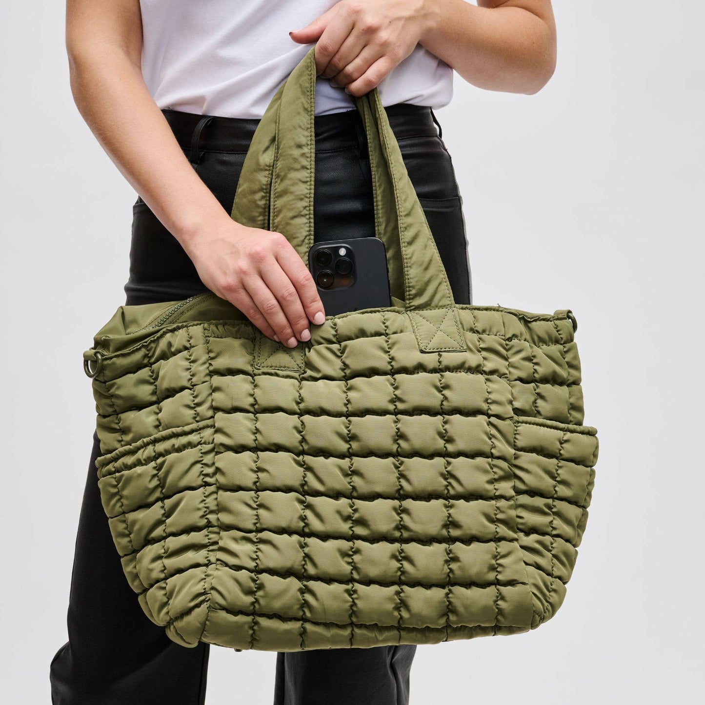 Dreamer Quilted Puffer Nylon Tote
