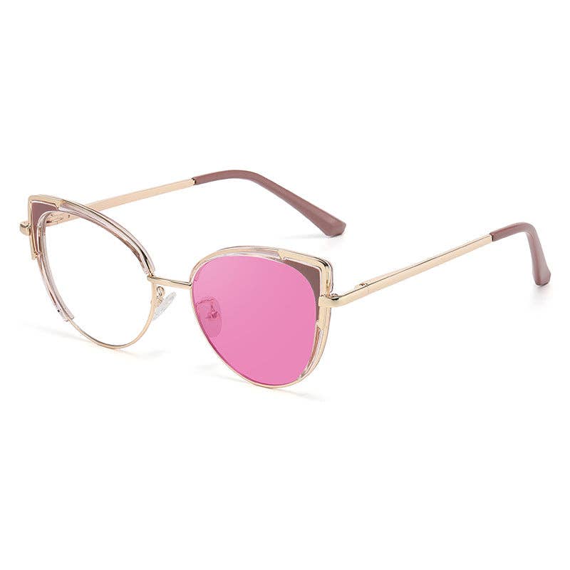 Cat Eye Color Changing Sunglasses for Women - Stylish UV400 Protection