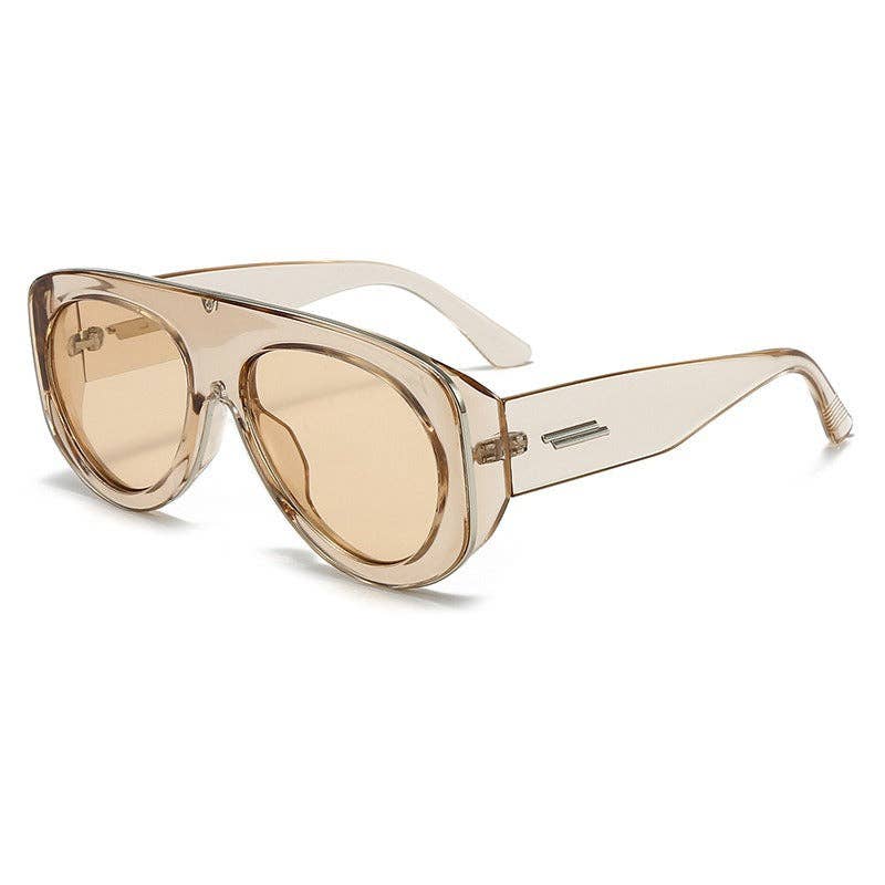 Retro Oversized Slimming UV400 Sunglasses for Women