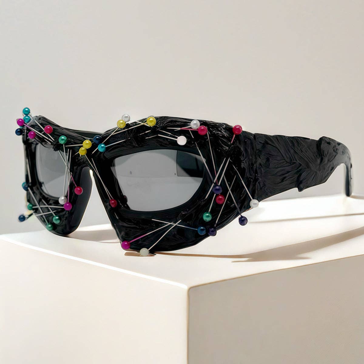 Trendy Punk Style Geometric Sunglasses UV400 Protection