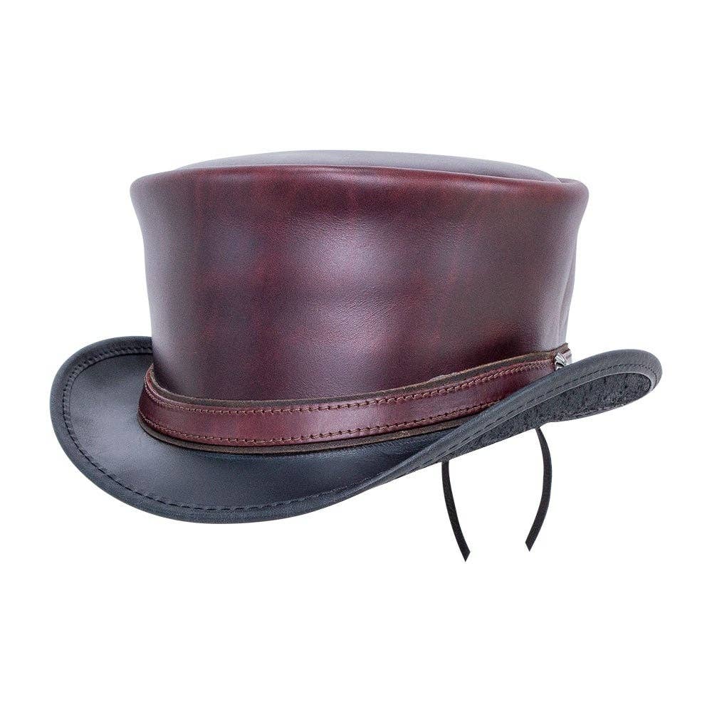 Genuine Leather Top Hat - Style Hampton