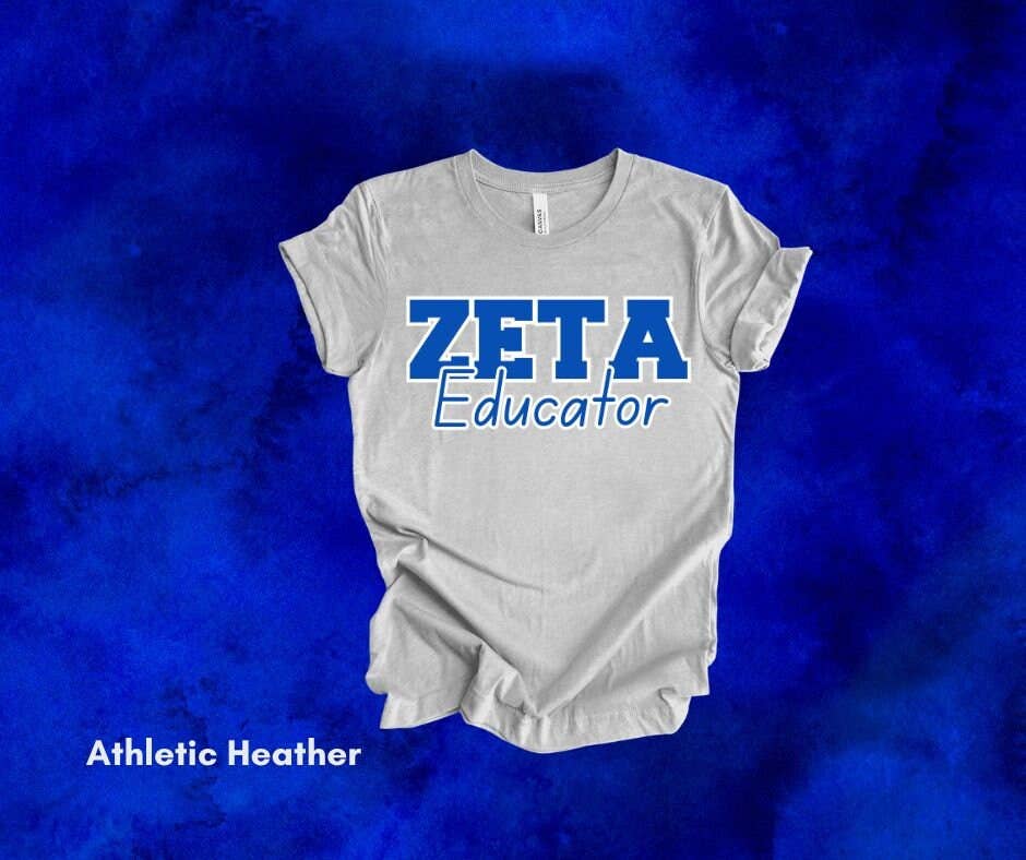 Zeta Phi Beta Sorority Inspired Educator T-Shirt
