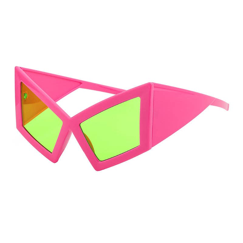 Trendy Oversized Cat Eye Sunglasses for Beach Parties