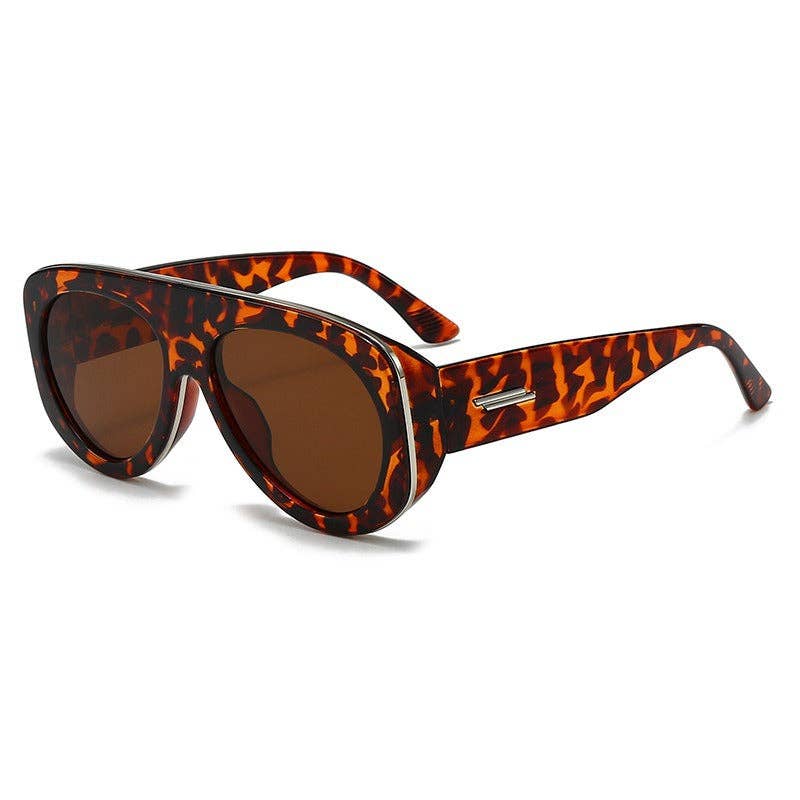 Retro Oversized Slimming UV400 Sunglasses for Women