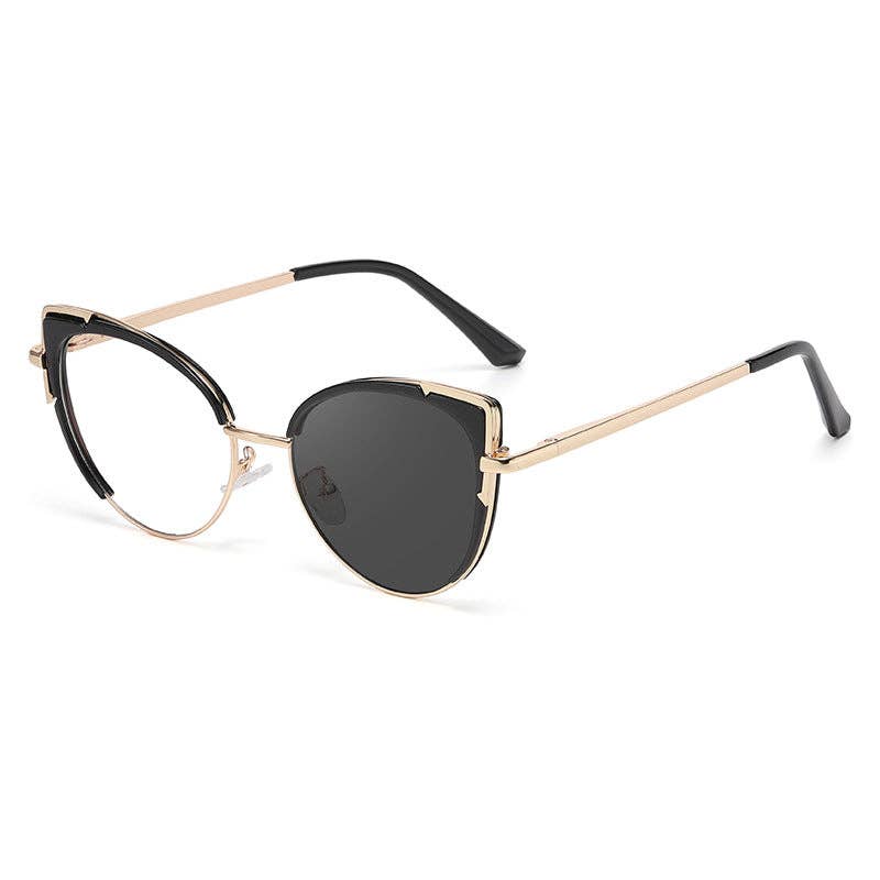 Cat Eye Color Changing Sunglasses for Women - Stylish UV400 Protection