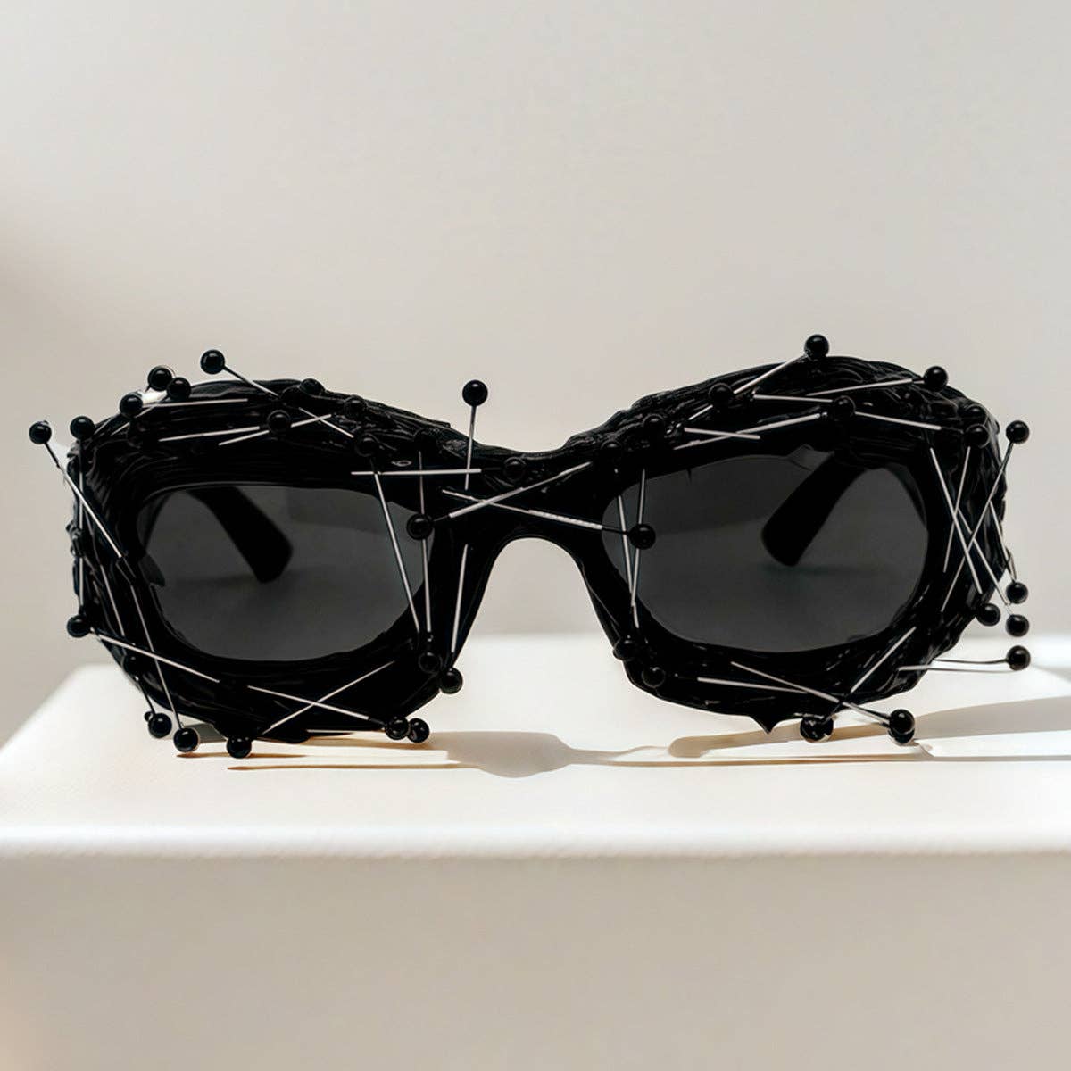 Trendy Punk Style Geometric Sunglasses UV400 Protection