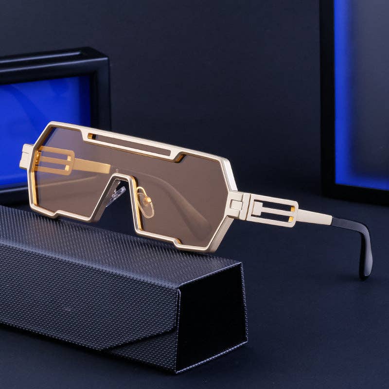 Vintage Steampunk Sunglasses Unisex UV400 Protection Driving Eyewear