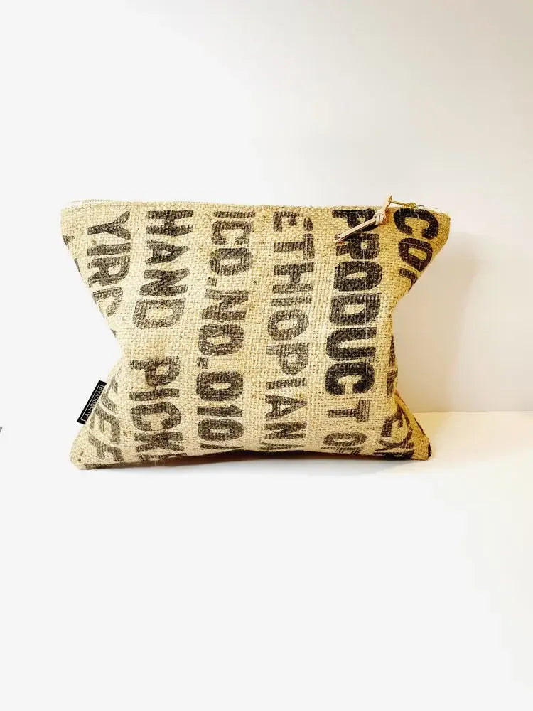 Recycled Burlap Oversized Clutch