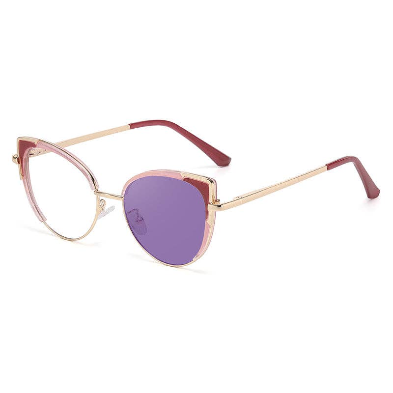 Cat Eye Color Changing Sunglasses for Women - Stylish UV400 Protection