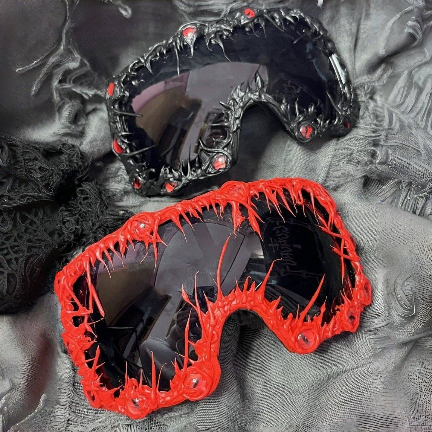 Futuristic Large Frame Sunglasses with Gradient Lenses