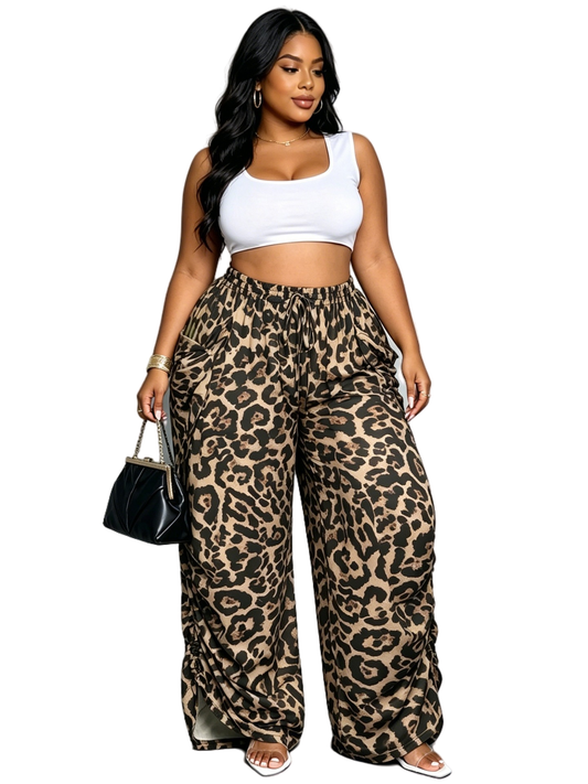 Animal lover  CASUAL WIDE LEG PANTS