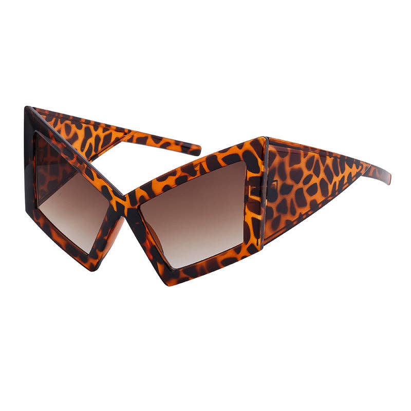 Trendy Oversized Cat Eye Sunglasses for Beach Parties