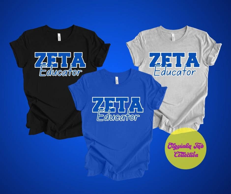 Zeta Phi Beta Sorority Inspired Educator T-Shirt