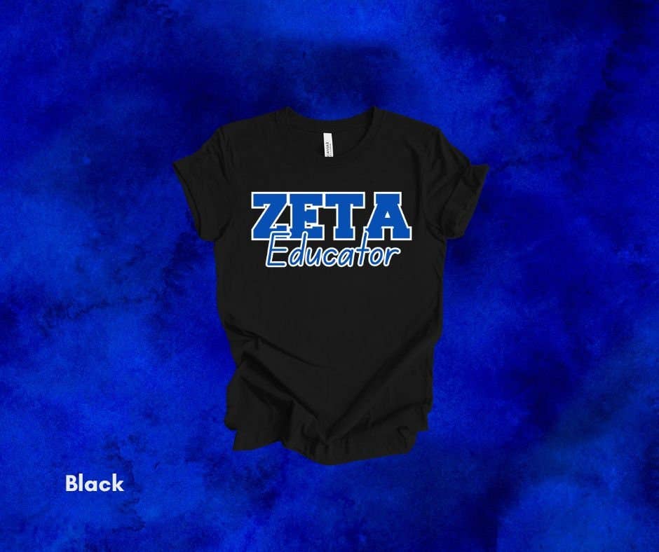 Zeta Phi Beta Sorority Inspired Educator T-Shirt