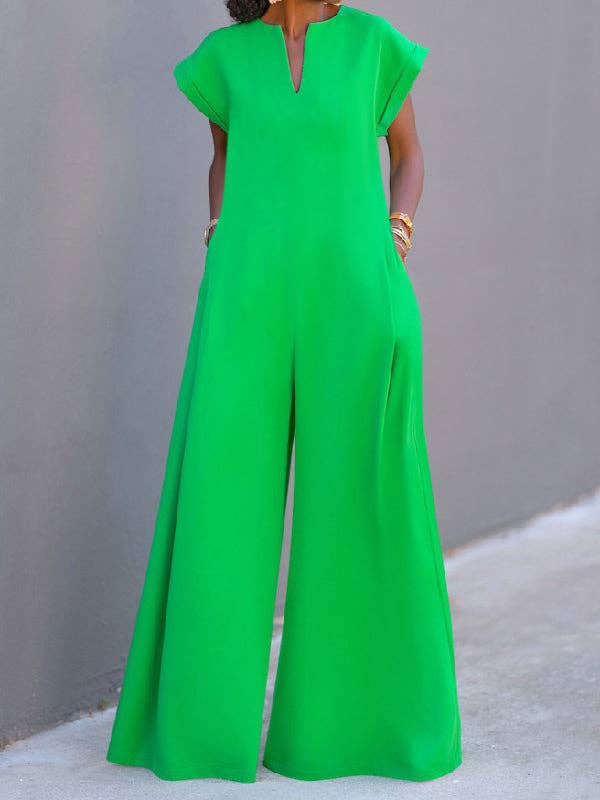 Green  Pocket Jumpsuit