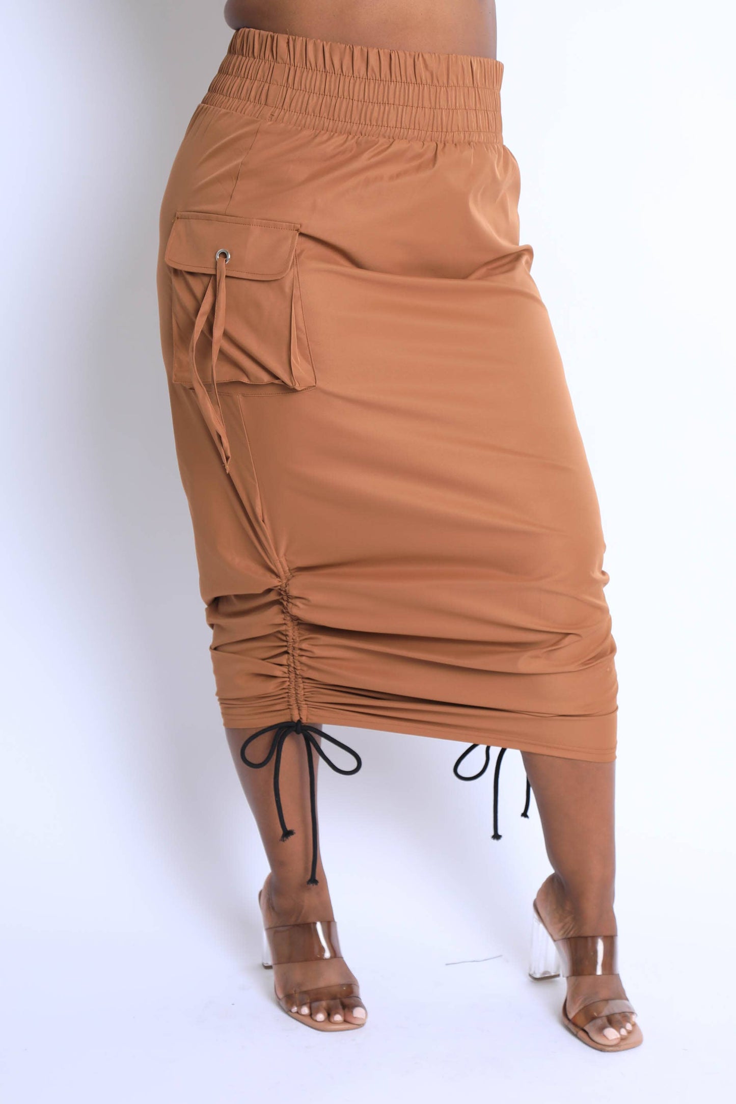 Windbreaker maxi skirt