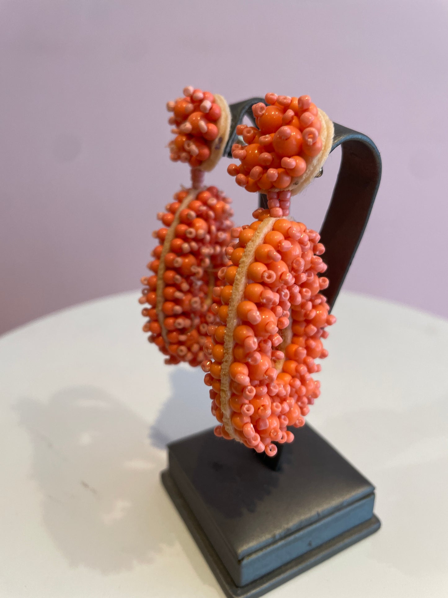 Peach Colored Earrings