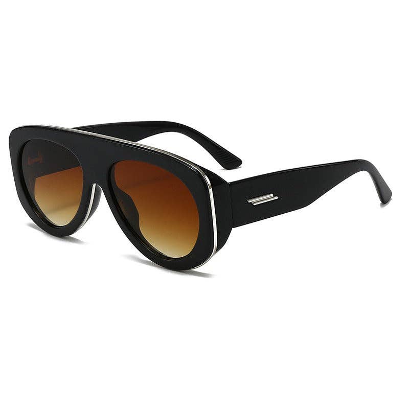 Retro Oversized Slimming UV400 Sunglasses for Women