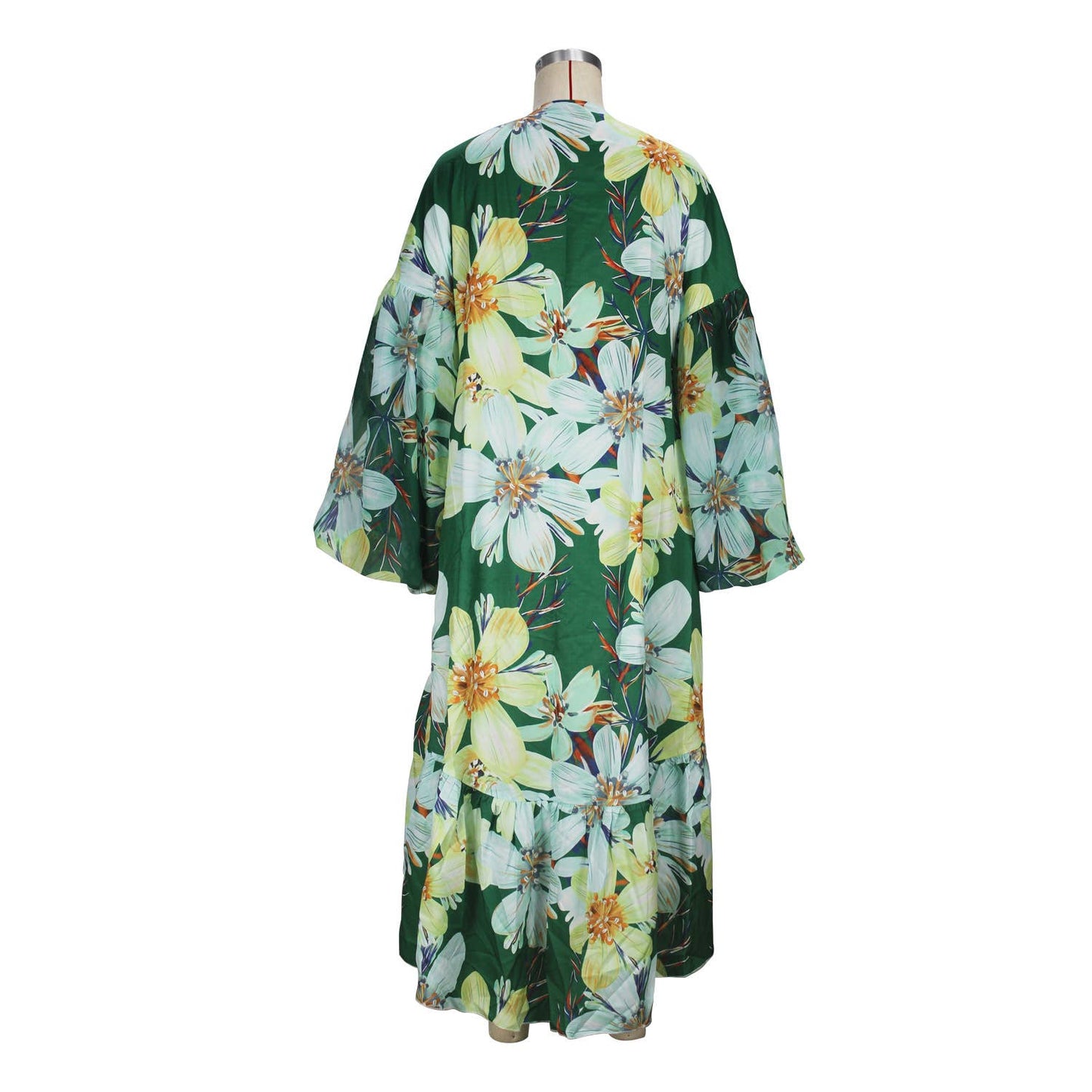 Floral print kimono tropical beach cardigan