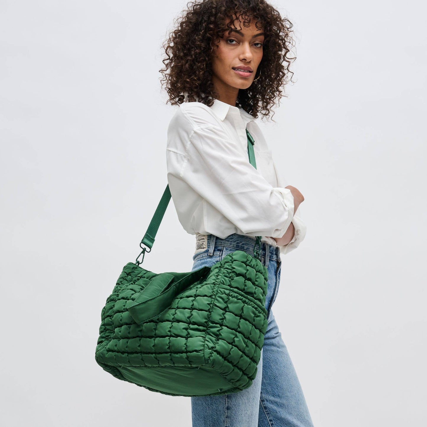 Dreamer Quilted Puffer Nylon Tote