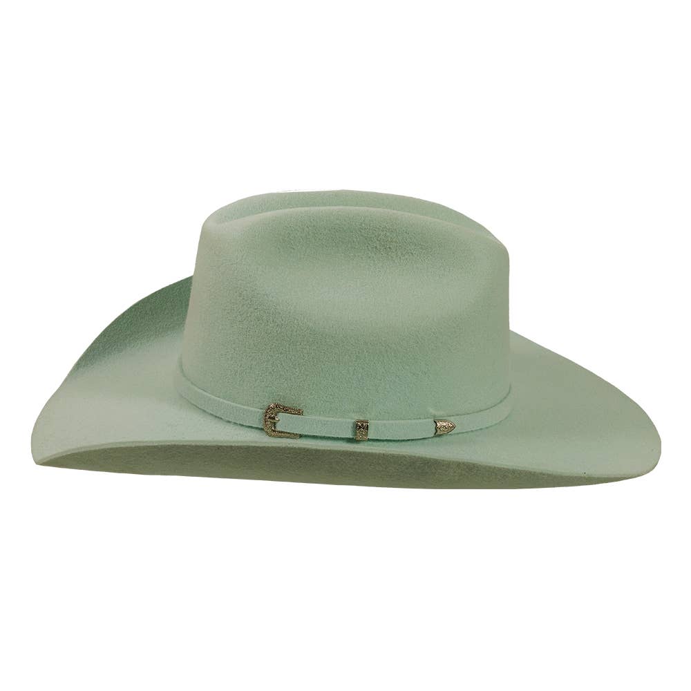100% Wool Felt Western Cowboy Hat - Style Cattleman Pick only