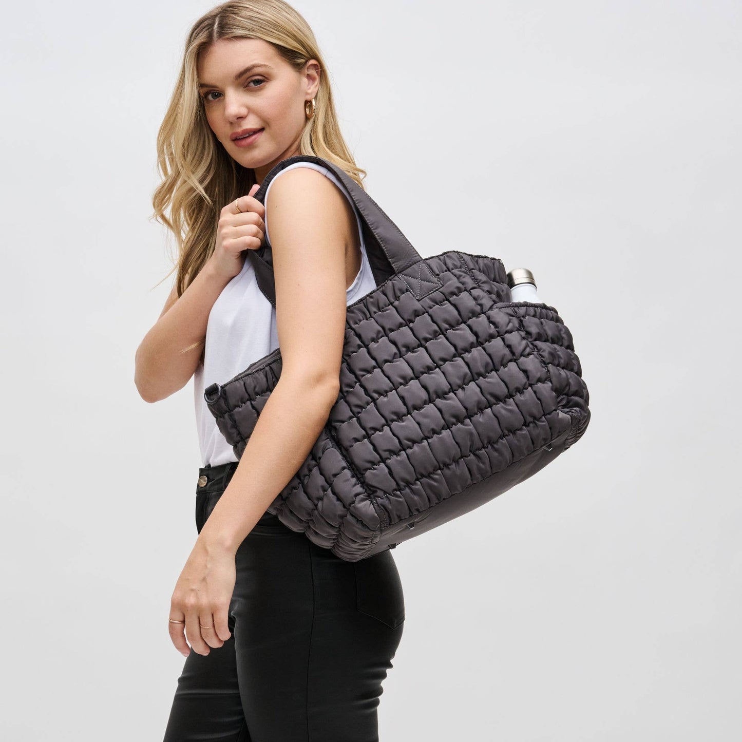 Dreamer Quilted Puffer Nylon Tote