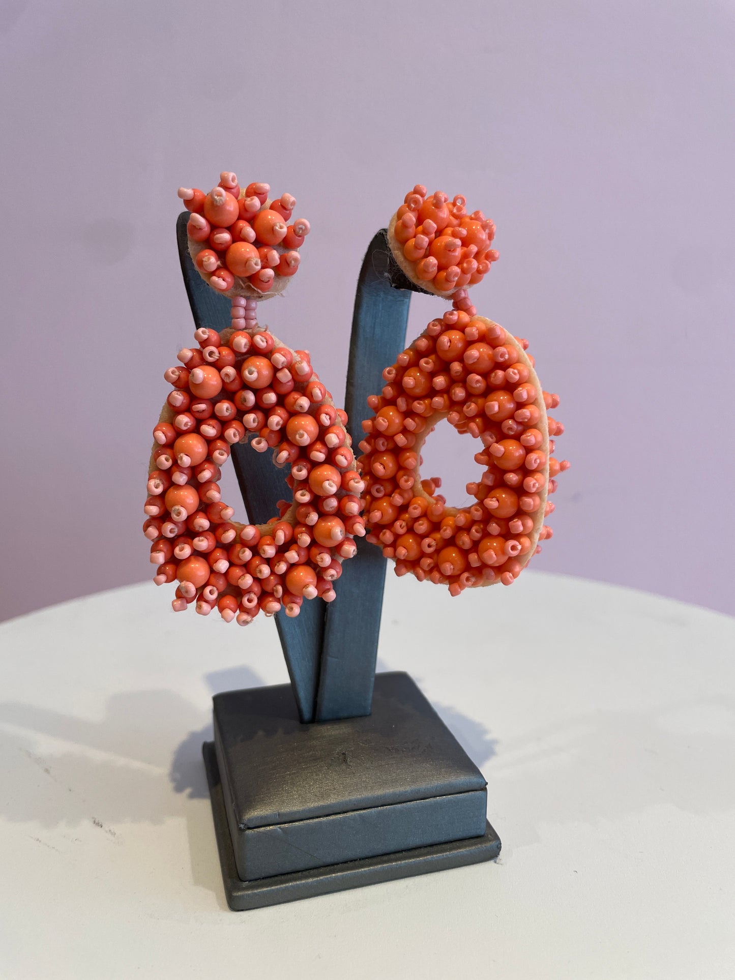 Peach Colored Earrings