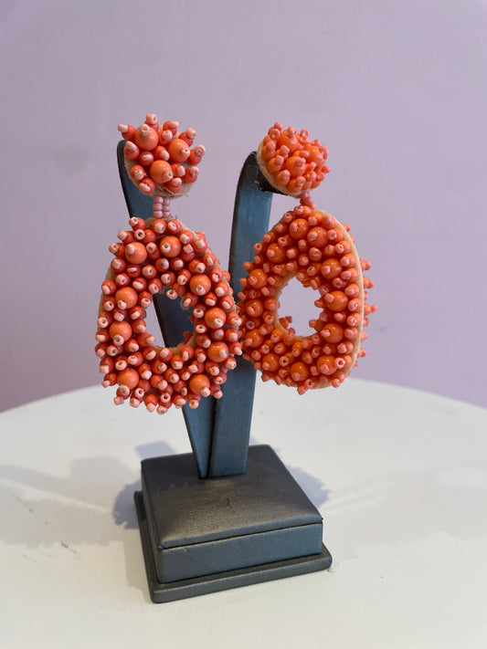 Peach Colored Earrings