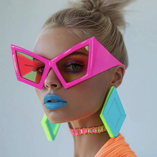 Trendy Oversized Cat Eye Sunglasses for Beach Parties