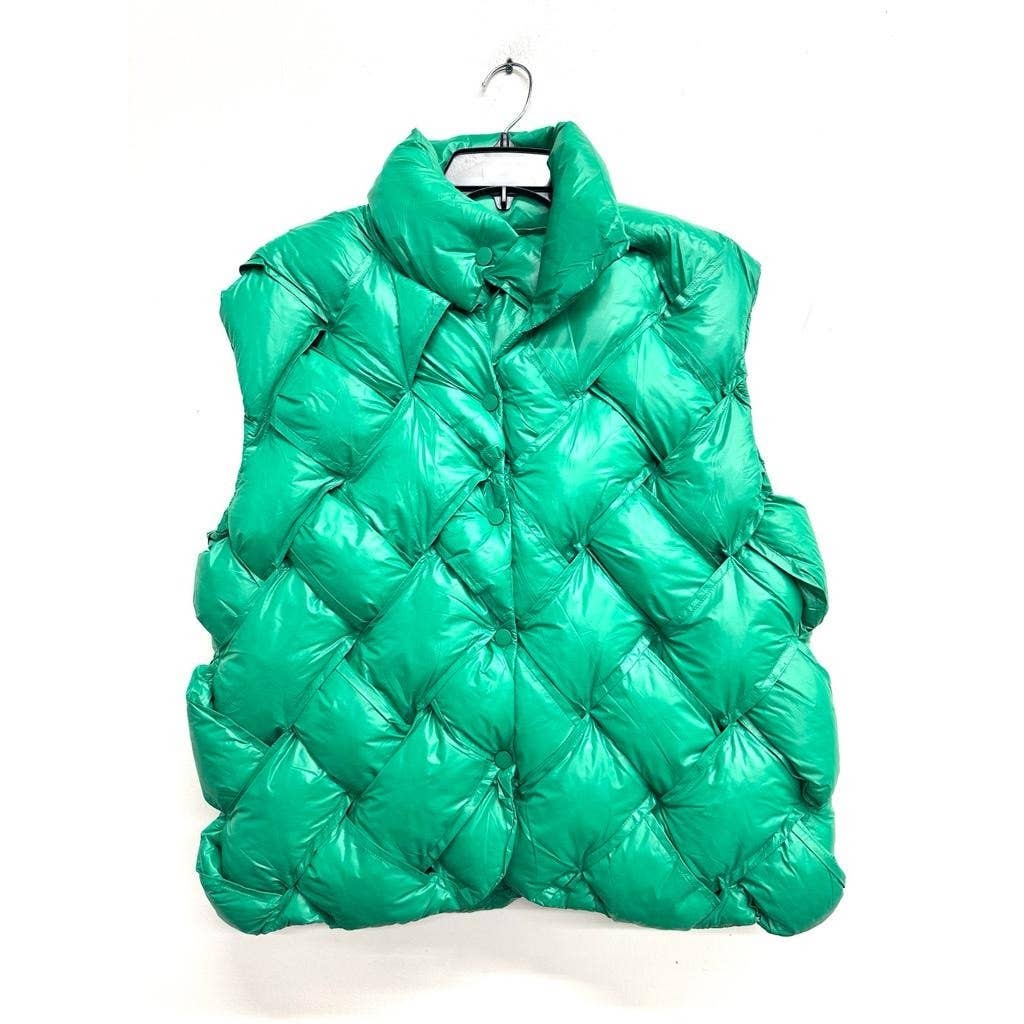 Black SNUG AND STYLISH PUFFER VEST
