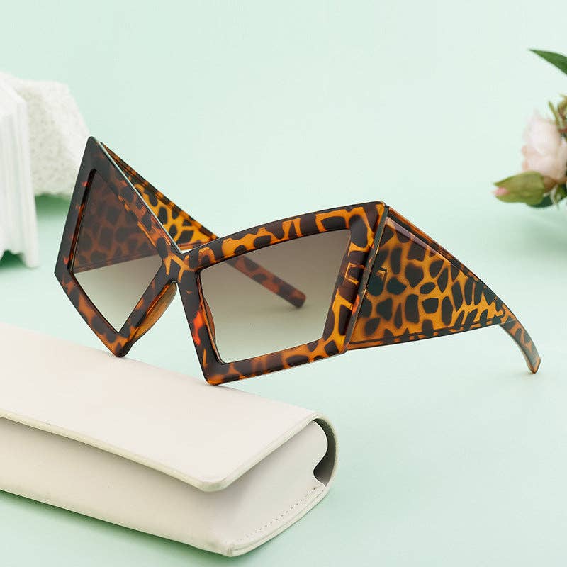Trendy Oversized Cat Eye Sunglasses for Beach Parties