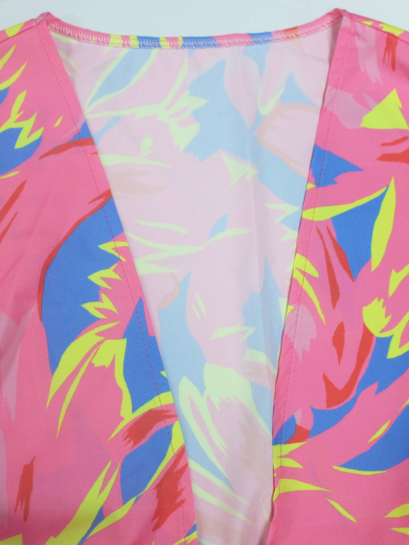 Floral print kimono tropical beach cardigan