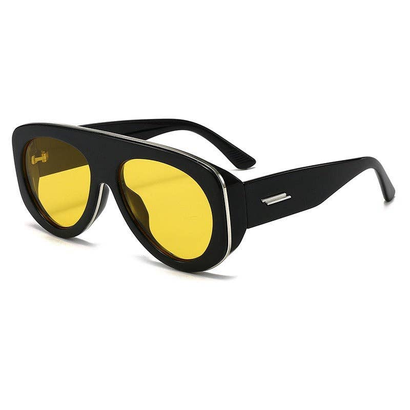 Retro Oversized Slimming UV400 Sunglasses for Women