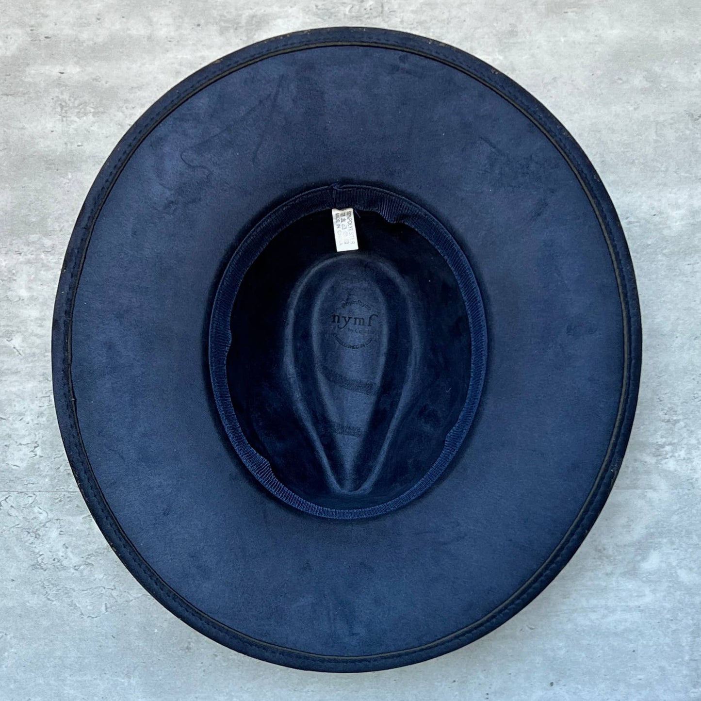 Gold Marbled Wide Brim Suede Rancher Hat