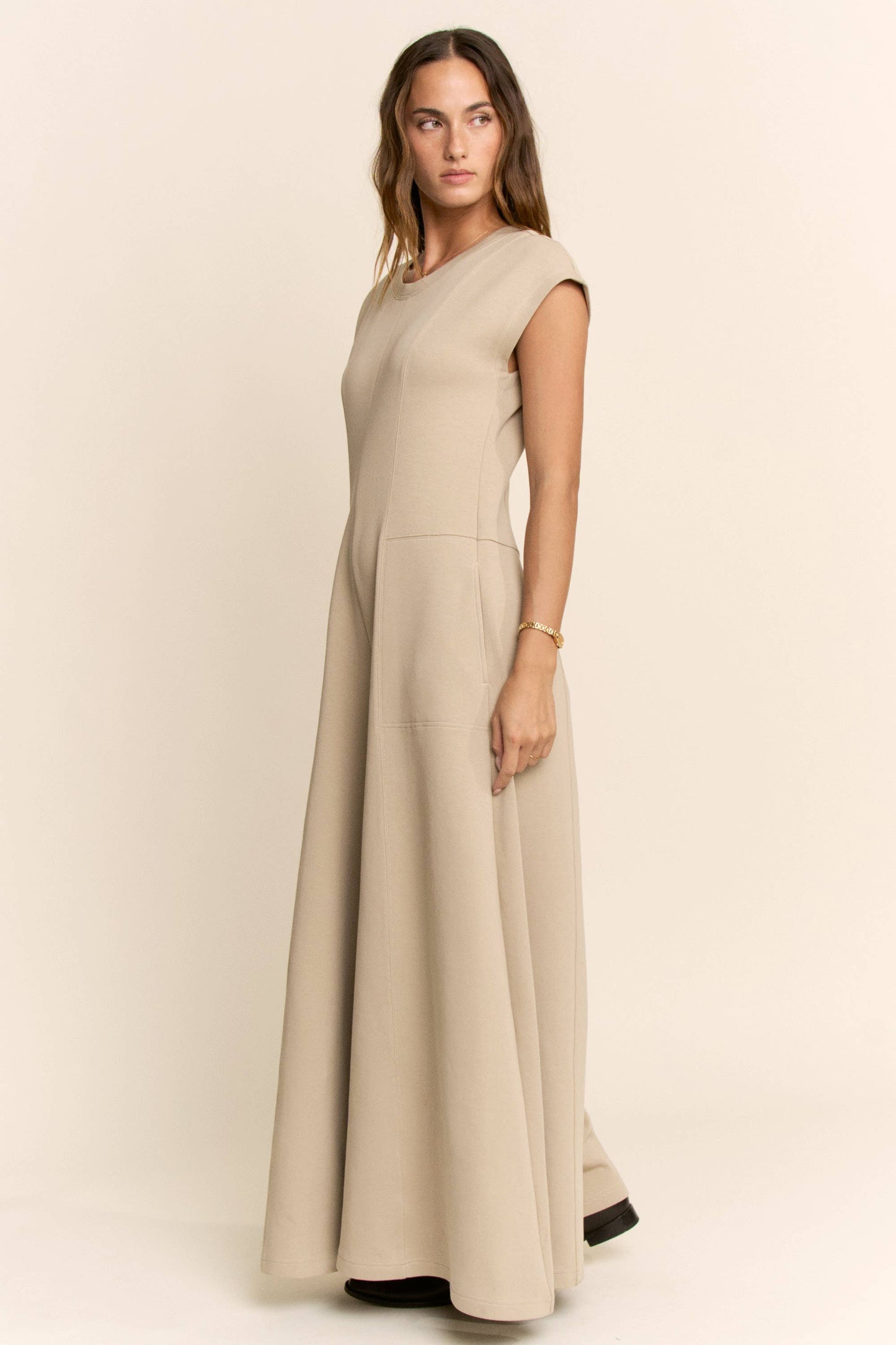 PLUS SOFT KNIT STITCHES WIDE LEG OPEN JUMPSUIT