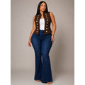 "Mikki "PLUS SIZE BUTTTON DETAIL VEST