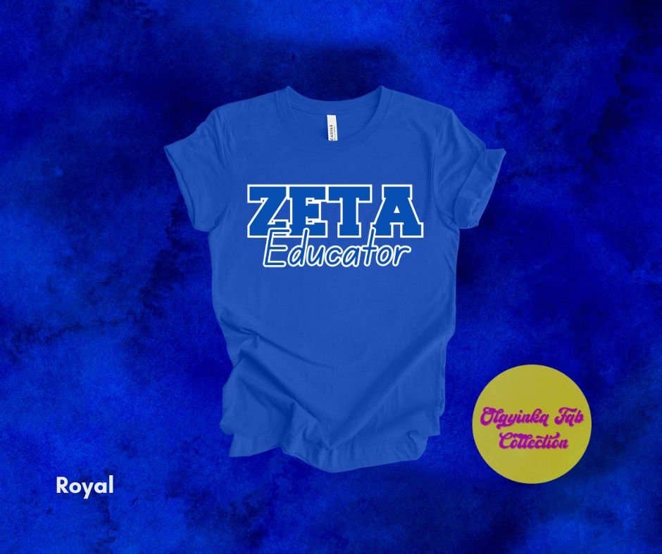 Zeta Phi Beta Sorority Inspired Educator T-Shirt