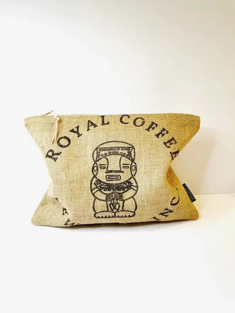 Recycled Burlap Oversized Clutch