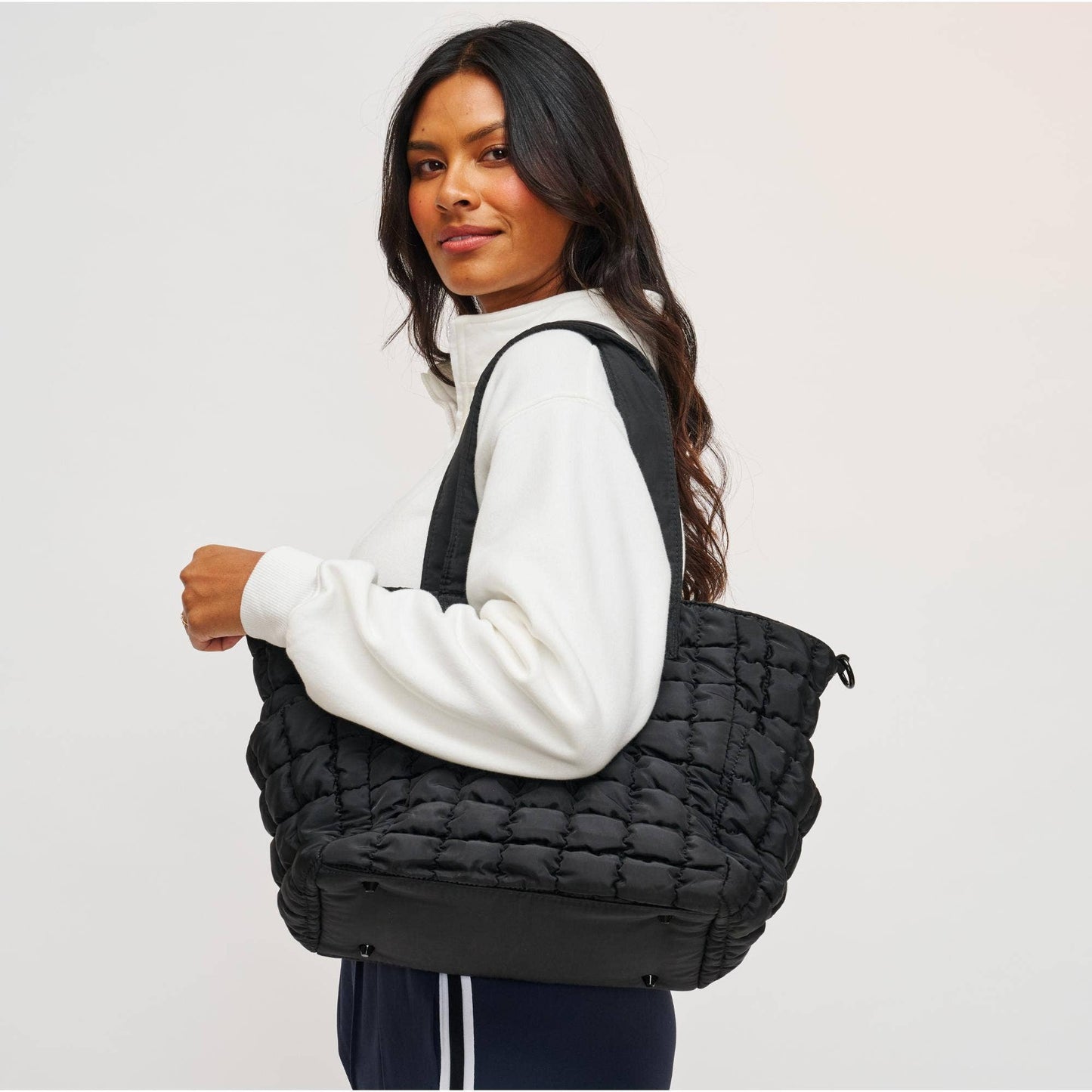 Dreamer Quilted Puffer Nylon Tote
