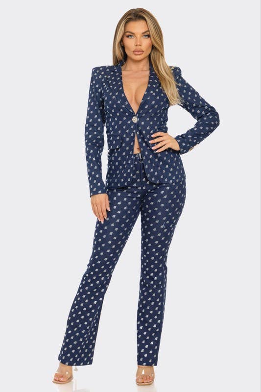 Rhinestone Denim Set - Sale