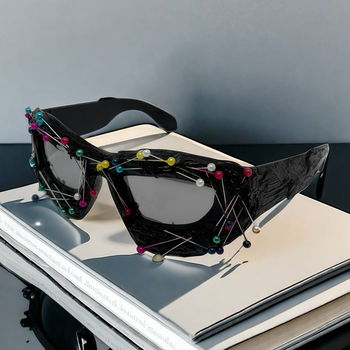 Trendy Punk Style Geometric Sunglasses UV400 Protection