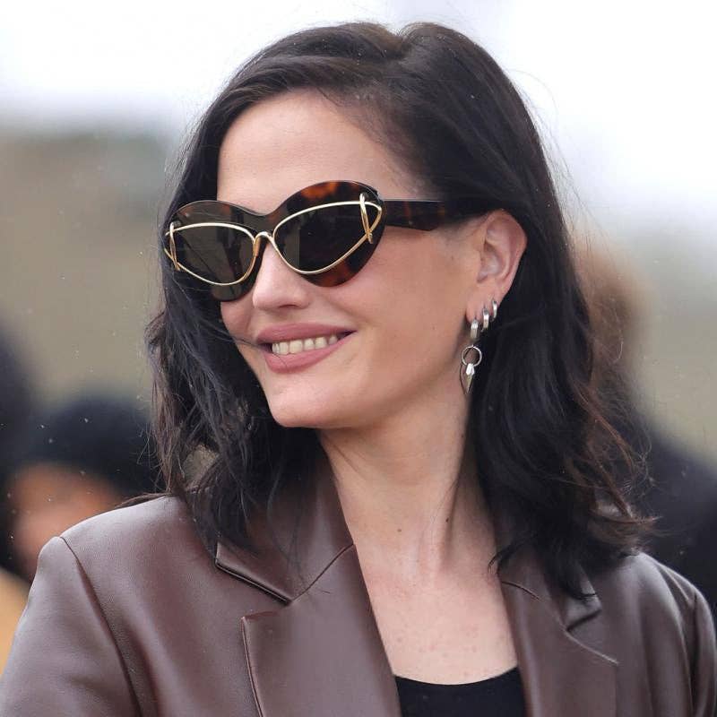 Trendy Oval Frame Cat-Eye Sunglasses for Women