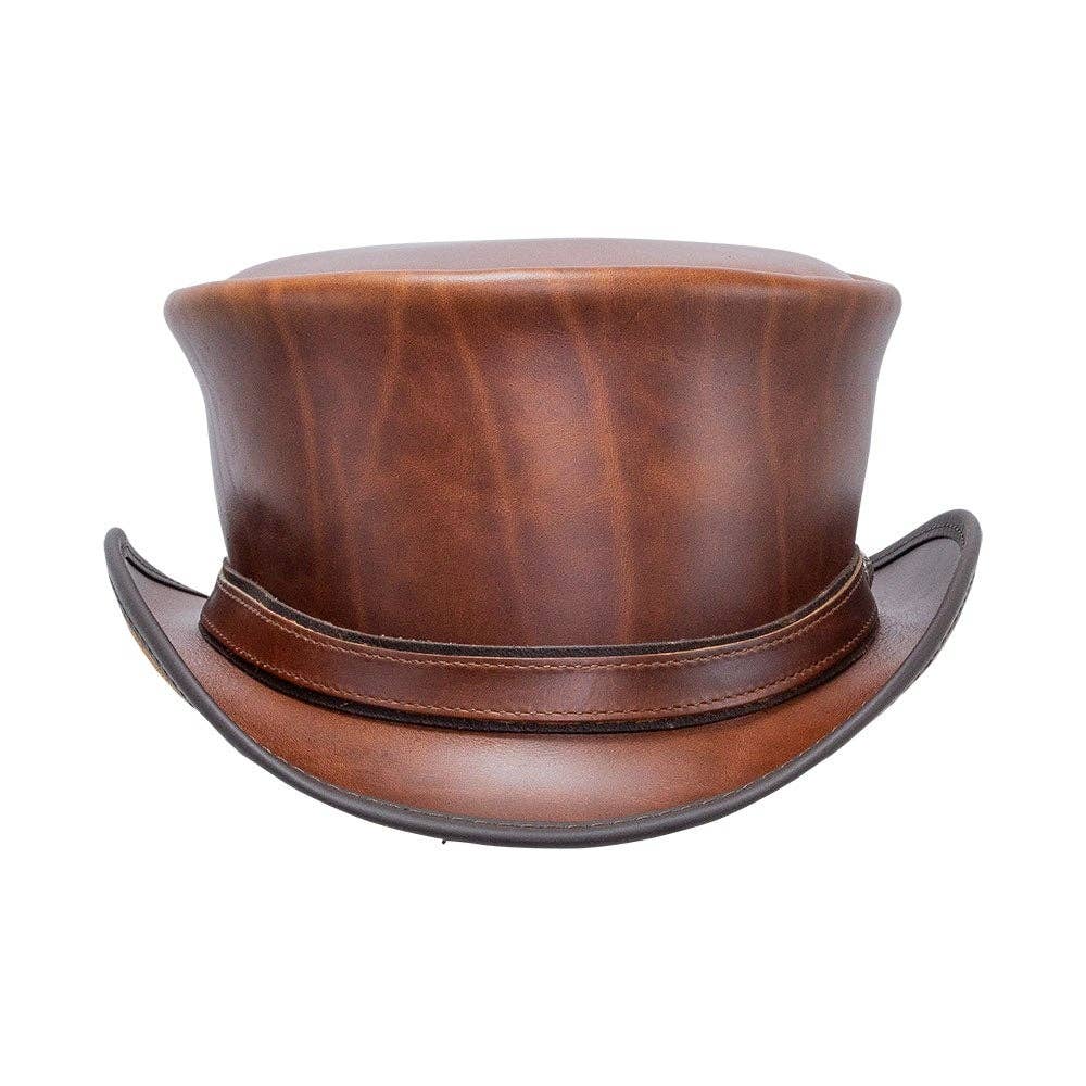 Genuine Leather Top Hat - Style Hampton