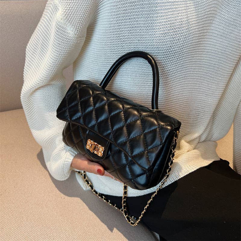Chic Quilted Chain Bag Women's Stylish Shoulder Crossbody